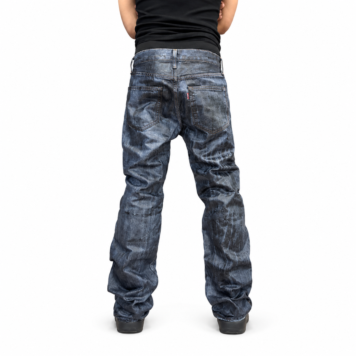 Blue Waxed Denim