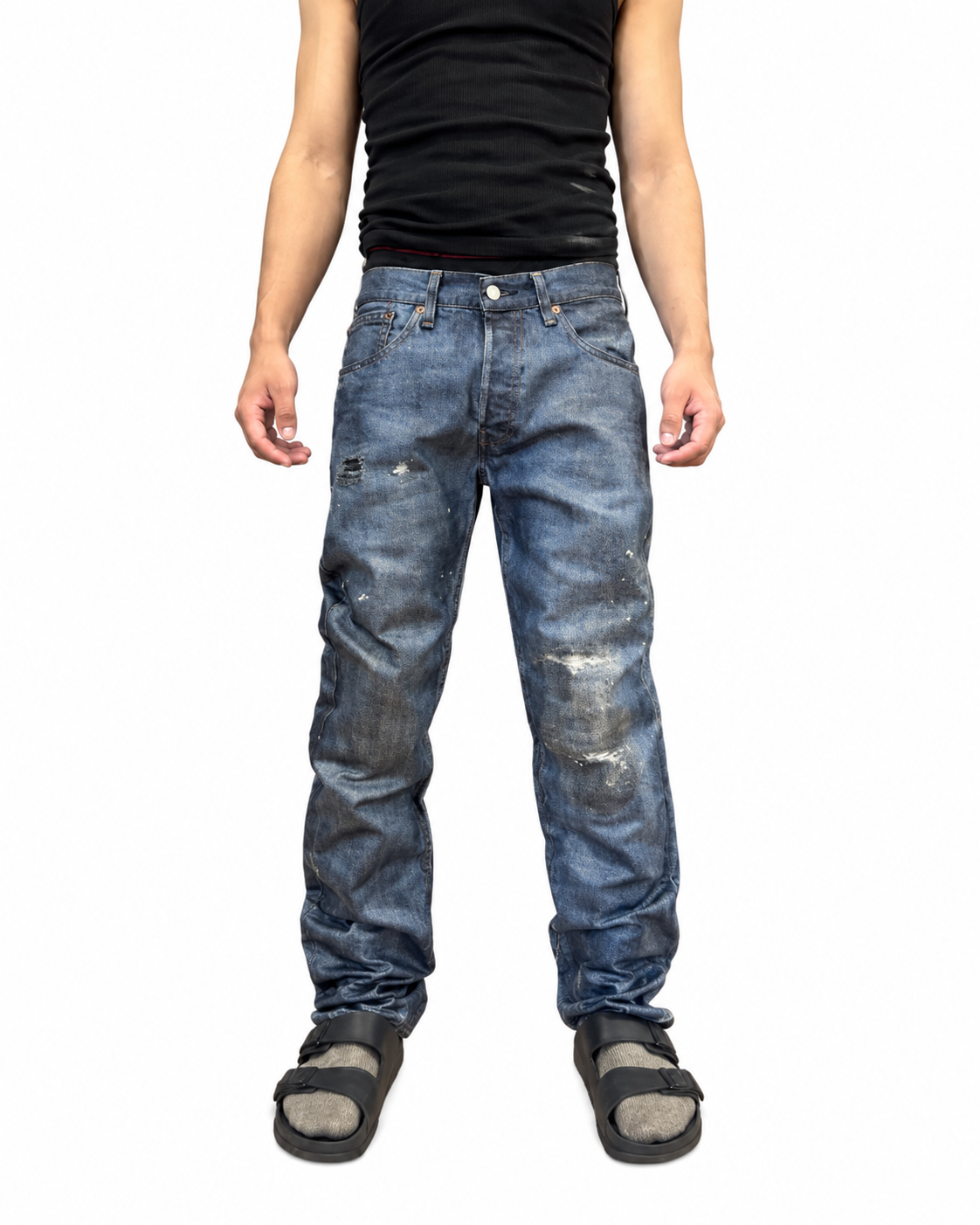 Blue Waxed Denim